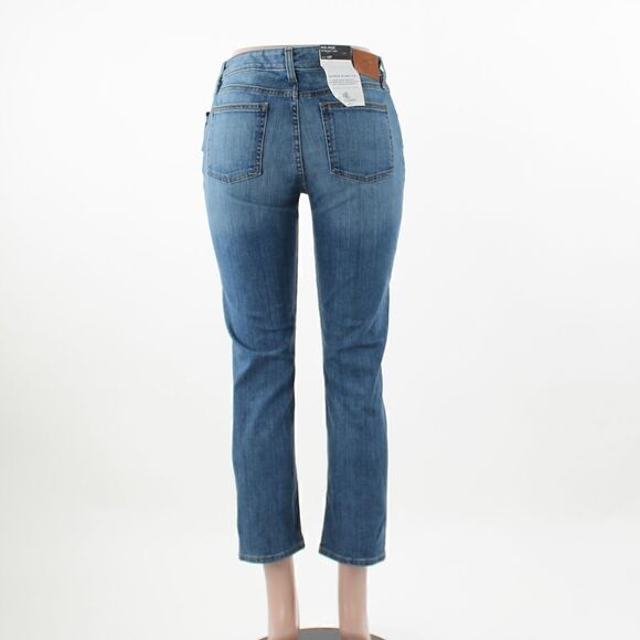 Lauren Ralph Lauren Petite Premier Straight Jeans Ocean Blue Wash Denim - Picture 3 of 5